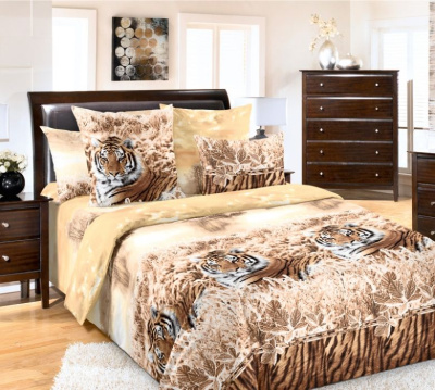 КПБ Семейный бязь набивная без шва