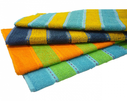 Полотенца махровые полоса